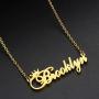 Name Crown Necklace,Personalized Custom Women Girls Initial Letter Crown Name Pendant Necklace Stainless Steel Necklace Chain Jewelry Gift