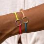 Pura Vida Gold or Silver Two-Tone Full Circle Bracelet - Waterproof, Adjustable