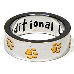 Joyful Sentiments Pet Jewelry Stainless Steel Unconditional Love Ring