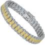 SHKA 18k Link Bracelet Tennis Bracelet CZ Bracelets with Sparking Wave Pave Crystal Wrap Cubic Zirconia Unisex Bracelet for Men and Women