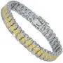 SHKA 18k Link Bracelet Tennis Bracelet CZ Bracelets with Sparking Wave Pave Crystal Wrap Cubic Zirconia Unisex Bracelet for Men and Women