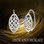WINNICACA [ Celtic Knot & Lotus& Sunflower & Daisy ] Sterling Silver Leverback Earrings Jewelry for Women Teens Birthday Gifts