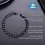 PROSTEEL Stainless Steel Cuban Chain Necklaces/Bracelets for Men Women, Black/18K Gold Plated, Nickel-Free, Hypoallergenic Jewelry, 4mm-13mm, 7.5''/8.3'',14''-30'', Come Gift Box