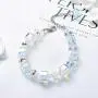 Madame Jewelry Aurora Borealis Bracelet with Austria Crystals 18K White Gold