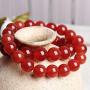 Hynsin Carnelian Bracelet Women Men Jewelry 6/8/12/14/16 mm Red Stone Beads Bracelets & Bangle