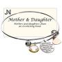 Jewelry Nexus Mothers & Daughters Share an Everlasting Bond Heart Charm Bracelet