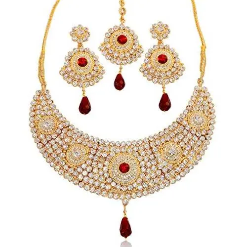 Touchstone Indian Bollywood Handcrafted Traditional Royal Mughal Kundan Polki Meenakari Enamel Colorful Wedding Designer Jewelry Long Necklace Set in Gold and Silver Tone for Women.