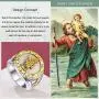 FaithHeart Saint Michael Ring, Saint Christopher Rings Catholic Medal Great Protector Archangel Defeating Satan Figurine Stainless Steel Amulet Rings for Men -Send Delicate Box