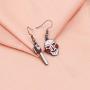 WSNANG Friday The 13th Inspired Jewelry Horror Scary Theme Movie Cartoon Logo Earrings Horror Movie Gift