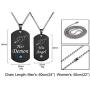 SunnyHouse Jewelry His & Hers Matching Set Titanium Stainless Steel His Angel Her Demon Couple Pendant Necklace in a Gift Box