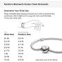 PANDORA Jewelry Moments Heart Clasp Snake Chain Charm Sterling Silver Bracelet