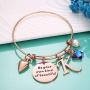 Hidepoo Butterfly Charm Bracelets for Women, Be Your Own Kind of Beautifully Rose Gold Inspirational Bangle Expandable 26 Letters Initial Charms Bracelets Jewelry Gifts for Women Girls