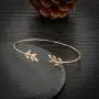 ASHMITA 3Pcs Rose Gold Bangle for Women Simple Olive Leaf|Star Month|Knot Heart Cuff Bracelet Gift Jewelry ASHMITA 3Pcs Rose Gold Bangle for Women Simple Olive Leaf|Star Month|Knot Heart Cuff Bracelet Gift Jewelry