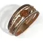 FANCY SHINY Leather Wrap Bracelet Boho Cuff Bracelets Crystal Bead Bracelet with Magnetic Clasp Jewelry Gifts for Women Teen Girls FANCY SHINY Leather Wrap Bracelet Boho Cuff Bracelets Crystal Bead Bracelet with Magnetic Clasp Jewelry Gifts for Women Teen Girls