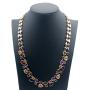 Hermosa Rose Gold Plated Multicolor Austria Crystal Elements Jewelry Set Necklace Earrings Bracelet and Ring