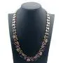 Hermosa Rose Gold Plated Multicolor Austria Crystal Elements Jewelry Set Necklace Earrings Bracelet and Ring