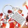 WSNANG Cheer Coach Keychain Cheerleader Appreciation Gift Cheer Team Gift Thank You Gift for Cheer Coaches Cheer Mom