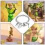 G-Ahora Tinkerbell Bracelet Faith Trust and Pixie Dust Tinkerbell Jewerly Gifts for Women Girls Disney Bracelets