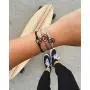 Pura Vida Black Wave OG Bracelet - Plated Charm, Adjustable Band - 100% Waterproof
