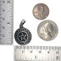 Celtic Jewelry Star Pentagram Pentacle Pagan Wicca Wiccan Magic Pewter Unisex Mens Pendant Necklace Protection Amulet Wealth Money Win Good Luck Lucky Charm Safe Travel Talisman w Silver Ball Chain