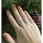ZMBKHYBG 2 Pcs Hugging Hands Rings Silver Embrace Open Rings Adjustable Couple Hug Rings Romantic Lover Statement Wedding Ring Jewelry