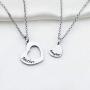 KUIYAI Mother Daughter Necklace Set of 2 Matching Heart Mom and Me Jewelry