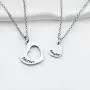 KUIYAI Mother Daughter Necklace Set of 2 Matching Heart Mom and Me Jewelry