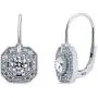 BERRICLE Rhodium Plated Sterling Silver Cubic Zirconia CZ Art Deco Leverback Fashion Dangle Drop Earrings BERRICLE Rhodium Plated Sterling Silver Cubic Zirconia CZ Art Deco Leverback Fashion Dangle Drop Earrings