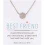 A+O Friendship Necklace - CZ Pave Necklace in Gold, Rose Gold, Sterling Silver