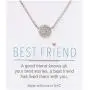 A+O Friendship Necklace - CZ Pave Necklace in Gold, Rose Gold, Sterling Silver A+O Friendship Necklace - CZ Pave Necklace in Gold, Rose Gold, Sterling Silver