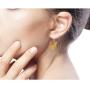 NOVICA Multi-Gem Quartz .925 Sterling Silver Beaded Earrings Citron Bubbles