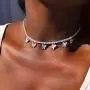Gangel Silver Butterfly Layered Choker with Rhinestone Tennis Chain Fashion Necklace Stylish Design Pendant Pretty Jewelry for Party Dating Vacation for Women and Girls(Pack of 1) Gangel Silver Butterfly Layered Choker with Rhinestone Tennis Chain Fashion Necklace Stylish Design Pendant Pretty Jewelry for Party Dating Vacation for Women and Girls(Pack of 1)