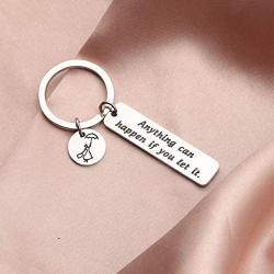AKTAP Anything Can Happen If You Let It Mary Poppins Inspired Keychain Mary Poppins Pendant Jewelry Inspirational Gifts