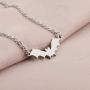 KUIYAI Tiny Bat Charm Necklace Bat Pendant Necklace Vampire Jewelry Halloween Necklace