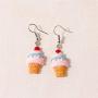 Ice cream Drop Earrings Candy Color New Womens Fashion Earrings Sweet Girls Ladies Unique Long Dangle Earrings for Daily