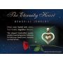 The Eternity Heart 18kt Gold Finish Cremation Jewelry Urn Pendant Memorial Keepsake Necklace for Ashes with 20” Snake Chain