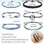 LOYALLOOK 20PCS Beach Wrap Vsco Bracelets Ocean Wave Strand Bracelets Waterproof Handmade Friendship Bracelets Braided Rope Bohemian Anklet Bracelet Adjustable LOYALLOOK 20PCS Beach Wrap Vsco Bracelets Ocean Wave Strand Bracelets Waterproof Handmade Friendship Bracelets Braided Rope Bohemian Anklet Bracelet Adjustable