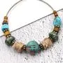 Wood Beaded Hoop Dangle Earrings Hook Bohemian Colorful Turquoise Shell Wooden Balls Hollow Circle Earrings Drop for Women Girls Mother (01) Wood Beaded Hoop Dangle Earrings Hook Bohemian Colorful Turquoise Shell Wooden Balls Hollow Circle Earrings Drop for Women Girls Mother (01)