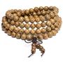 4pcs 108 Buddhist Natural Wooden Prayer Strand Bracelet Necklace Set Mala Meditation Spiritual for Women Men Unisex Rosary Jewelry