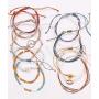 Ofeiyaa 13-16 Pcs Wave Beach Party Strand Bracelet Set Handmade Braided Rope Bracelet Colorful Wrist Cord Adjustable Friendship Bohemian Bracelet Handcrafted for Women