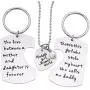 O.RIYA Fathers Mothers Birthday Jewelry Necklace Gift, Mommy Daddy Son Stole Heart Set Little Boy Kids Love Mothers Day Fathers Pendant Necklace Set of 3, Gift for Daughter