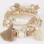Weicam Women Girls Jewellery 5 Pack Vintage Boho Crystal Multilayer Beaded Bracelet Stretch Tassel Bangle Bracelet Weicam Women Girls Jewellery 5 Pack Vintage Boho Crystal Multilayer Beaded Bracelet Stretch Tassel Bangle Bracelet