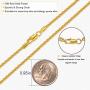 Andsion Initial Letter Pendant Necklace for Men Boy Women Girl, 18K Gold Plated A-Z 26 Capital Initial Necklace Letter Necklaces, Solid Rope Chains 22 Inches