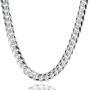 Sterling Silver 4.5mm Miami Cuban Curb Link Chain Necklace for Men Women