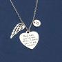 Joycuff Personalized Memorial Gifts Loss of Loved One Remembering Initial Necklace Sympathy Jewelry for Her Women Teen Girls Sister Best Friend