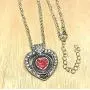 Mini Petite Open Heart clear Rhinestone Pendant Charm Necklace 18 inch and Hold One 12mm Mini Snap My Prime Gifts