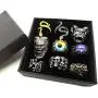 Evil Eye Skull Snake Ring Jewelry for Women Men, Adjustable Punk Gothic Ring Jewelry Biker Pirate Egirl Eboy Ring Set Evil Eye Skull Snake Ring Jewelry for Women Men, Adjustable Punk Gothic Ring Jewelry Biker Pirate Egirl Eboy Ring Set