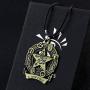 KANGSHUN JoJo Bizarre Adventure Golden Wind Necklace Jewelry - JoJo Stand Arrow Requiem Arrow Pendant with Gift Box, Professional Quality, for Boys Girls
