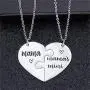 Nanafast 2 PCS Mother Daughter Necklaces Adjustable Stainless Steel Matching Heart Necklace Set Valentines for Couples Mom and Daughter Nanafast 2 PCS Mother Daughter Necklaces Adjustable Stainless Steel Matching Heart Necklace Set Valentines for Couples Mom and Daughter