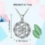 CELESTIA Sterling Silver Necklace for Women, Good Luck Irish Celtic Knot Pendant Necklace Jewelry Birthday Spirit Gifts for Her - 18 Inch Chain CELESTIA Sterling Silver Necklace for Women, Good Luck Irish Celtic Knot Pendant Necklace Jewelry Birthday Spirit Gifts for Her - 18 Inch Chain